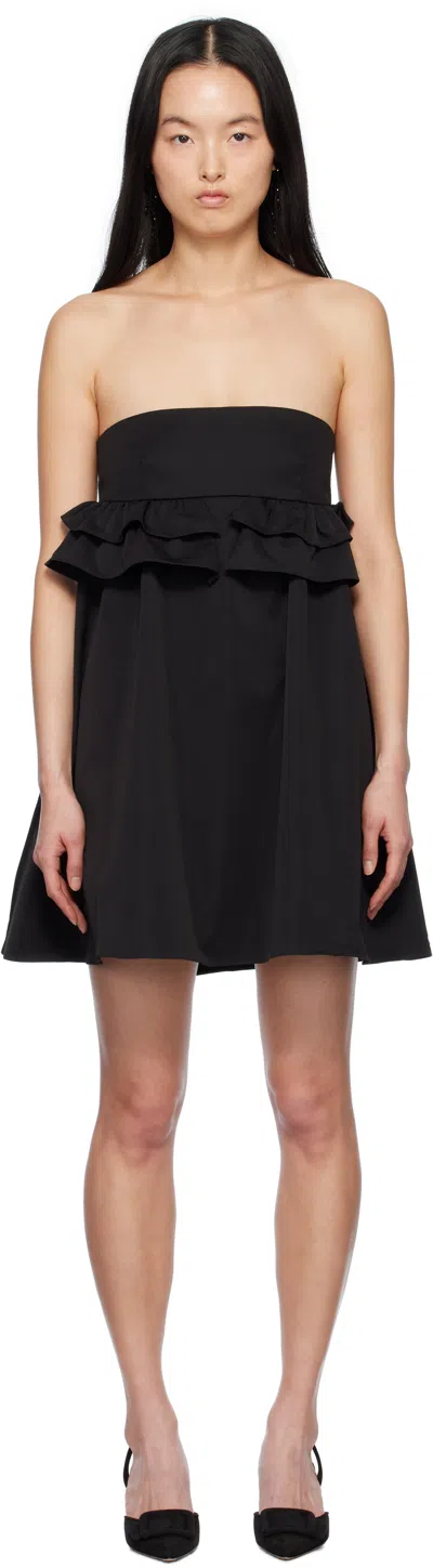 KIKA VARGAS BLACK NICOLE MINIDRESS