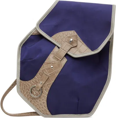 KIKO KOSTADINOV BLUE & BROWN SOLVA BAG