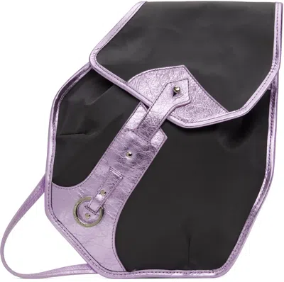 KIKO KOSTADINOV GRAY & PURPLE SOLVA BAG