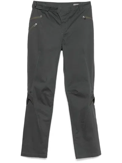 KIKO KOSTADINOV TWILL-WEAVE STRAIGHT TROUSERS