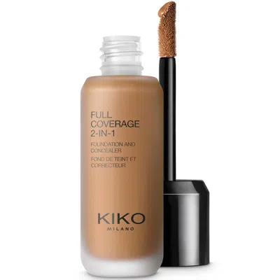 KIKO MILANO FULL COVERAGE 2-IN-1 FOUNDATION AND CONCEALER 25ML (VARIOUS SHADES) - 120 WARM BEIGE