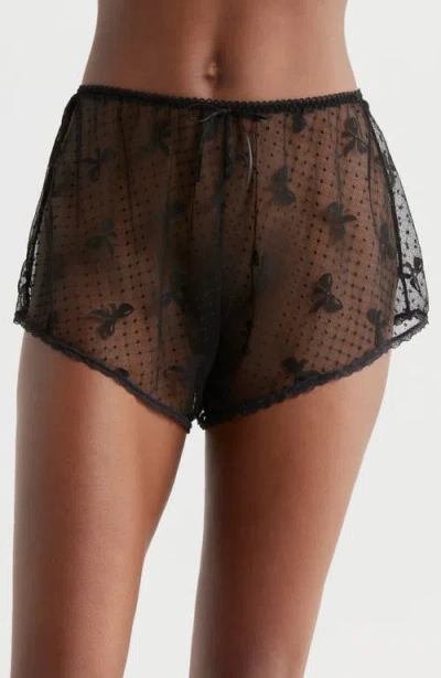 KILO BRAVA KILO BRAVA BOW DOTTED MESH SHORTS