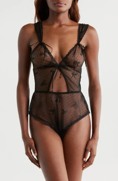 KILO BRAVA KILO BRAVA SHEER MESH TEDDY