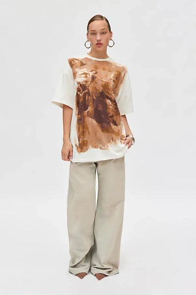 KIMCHI BLUE TAROT GRAPHIC T-SHIRT DRESS IN TAN, WOMEN'S AT URBAN OUTFITTERS