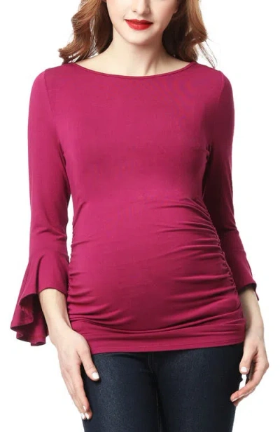 KIMI & KAI KIMI & KAI ANDREA MATERNITY RUCHED TOP
