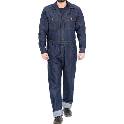 KING KEROSIN KING KEROSIN VINTAGE MECHANIC JEANS DENIM OVERALLS KOMBI - WORKWEAR RINSED