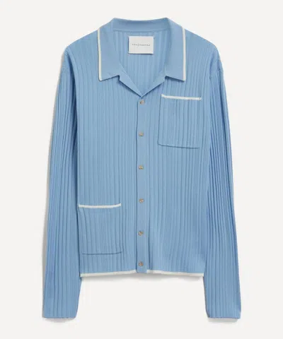 KING & TUCKFIELD KING & TUCKFIELD MENS IRREGULAR RIB MERINO WOOL SHIRT
