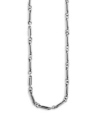 KING BABY STUDIO STERLING SILVER SMALL PAPERCLIP NECKLACE, 24