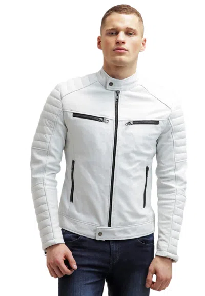 KINGDOM LEATHER BLACK FRIDAY HERREN MOTORRAD SCHWARZ LAMMLEDER JACKE KLO1441