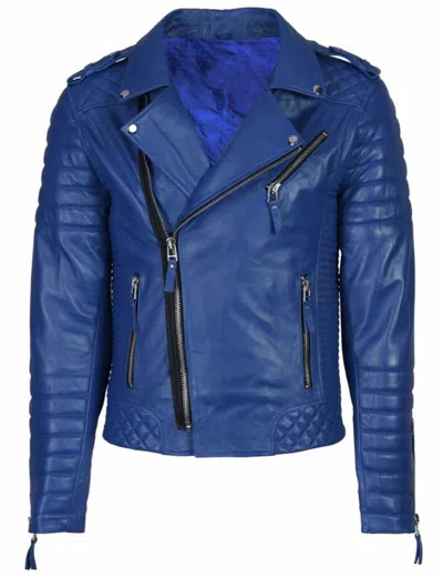 KINGDOM LEATHER NEU HERREN DESIGNER ECHT LAMMLEDER WEICH BIKER LEDERJACKE - KLO037