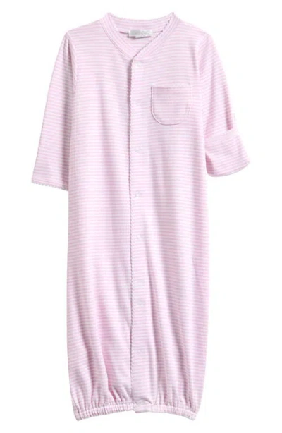 KISSY KISSY KISSY KISSY STRIPES CONVERTIBLE PIMA COTTON GOWN