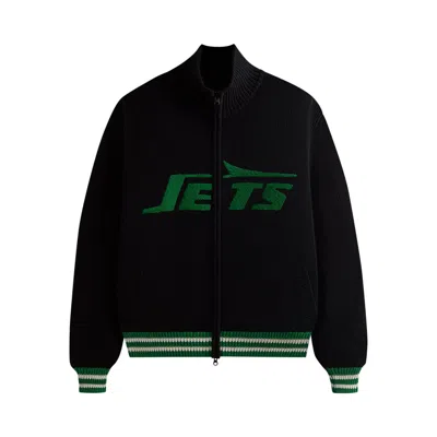 KITH KITH & '47 FOR THE NFL: JETS WYONA FULL ZIP SWEATER 'BLACK'