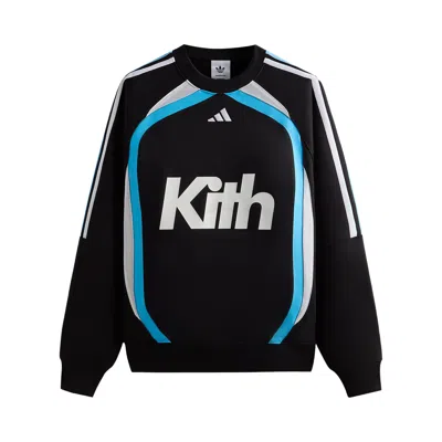 KITH KITH FOR ADIDAS FOOTBALL CREWNECK  'BLACK' | MEN'S SIZE L