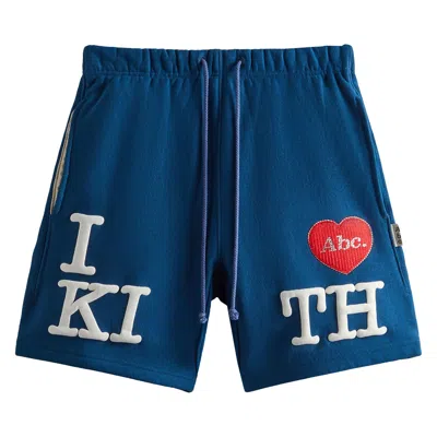 KITH KITH FOR ADVISORY BOARD CRYSTALS I LOVE KITH SHORT 'NAVY' | BLUE | MEN'S SIZE M