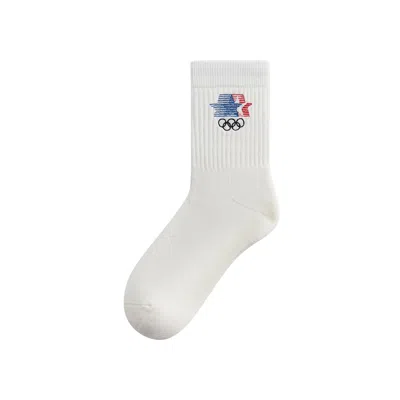 KITH KITH FOR OLYMPICS HERITAGE LOS ANGELES MID CREW SOCK 'SILK'