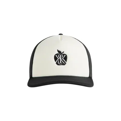 KITH KITH POLY FOAM APPLE CREST EMBROIDERY NOLAN TRUCKER HAT 'BLACK' | MEN'S SIZE ONESIZE