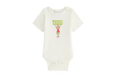 KITH KITH X THE GRINCH BABY CLASSIC LOGO BODYSUIT SANDRIFT