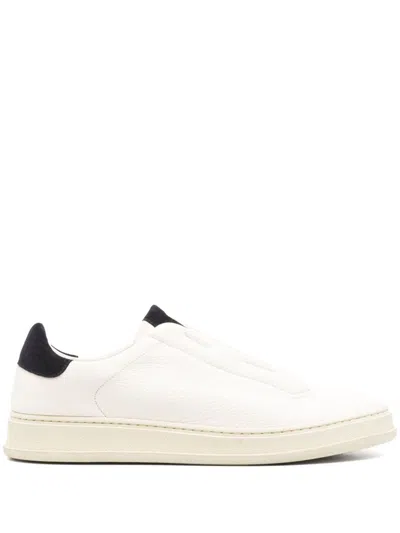 KITON DOUBLE STITCH SNEAKERS