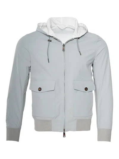 KITON JEFF REVERSIBLE HOODED JACKET