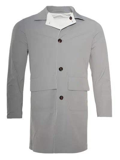 KITON KIM REVERSIBLE SINGLE-BREASTED COAT