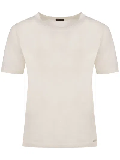 KITON KNITTED CASHMERE-SILK T-SHIRT