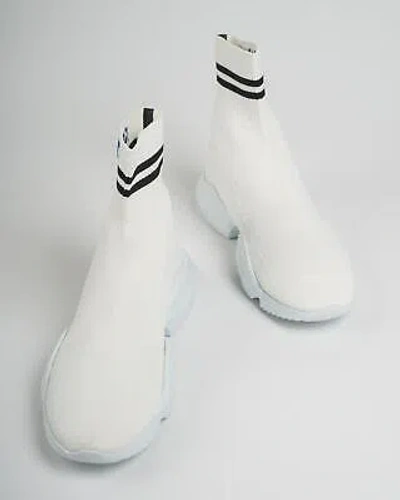 KITON KNT BY KITON $1,050 WHITE COTTON BLEND HIGH TOP SNEAKERS SHOES (11 UK) 12 US