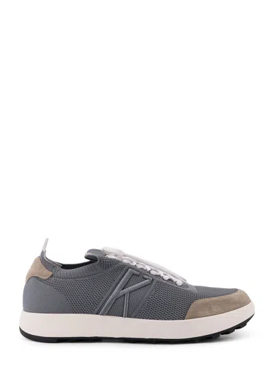 KITON LOW-TOP MESH SNEAKERS WITH SUEDE PROFILES