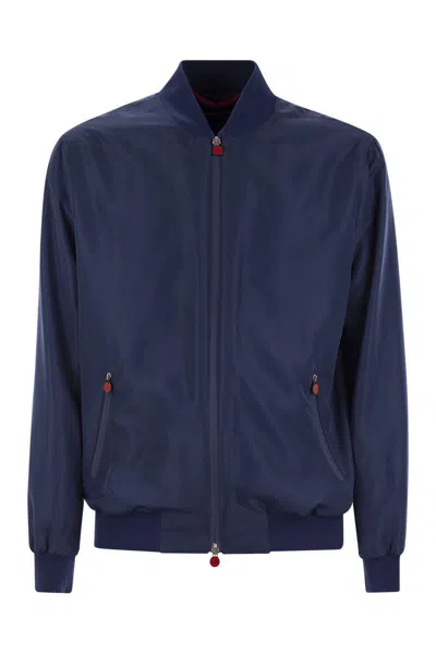 KITON KITON SEA - BOMBER JACKET IN TECHNICAL FABRIC