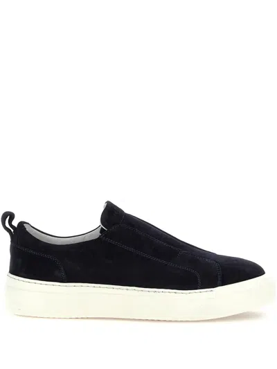 KITON SUEDE SLIP-ON SNEAKERS