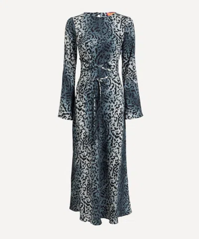 KITRI KITRI WOMEN'S ALEXA SNOW LEOPARD PRINT DRESS