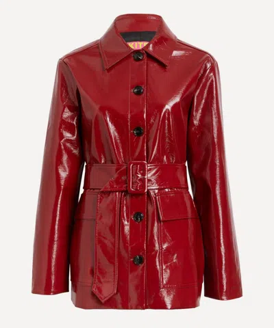 KITRI KITRI WOMEN'S BEATRIX RED VINYL JACKET