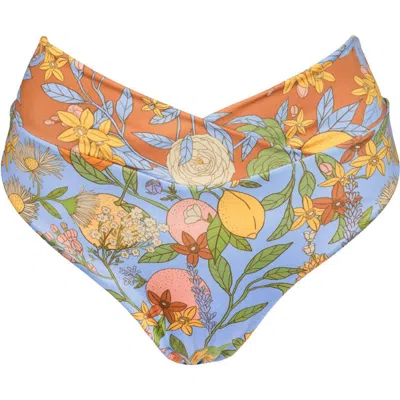 KITTY AND VIBE KITTY AND VIBE HIGH HIP CROSSOVER BIKINI BOTTOMS WITH CHEEKY COVERAGE