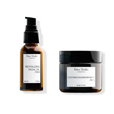 KIWA STUDIO BROWN / GOLD / NEUTRALS THE ADAPTOGEN KIT - MUSHROOM MASK & FACIAL OIL