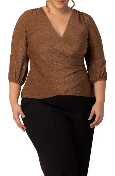 KIYONNA KIYONNA CELESTE FAUX WRAP TOP