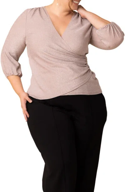 KIYONNA KIYONNA CELESTE FAUX WRAP TOP