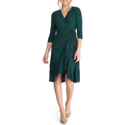 KIYONNA KIYONNA WHIMSY MIDI WRAP DRESS