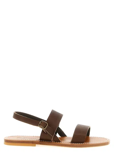 K.JACQUES SAINT TROPEZ BARIGOULE SANDALS BROWN