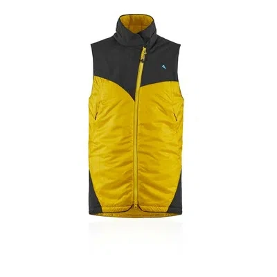 KLÄTTERMUSEN KLATTERMUSEN MENS ALV VEST YELLOW SPORTS OUTDOORS FULL ZIP WARM BREATHABLE