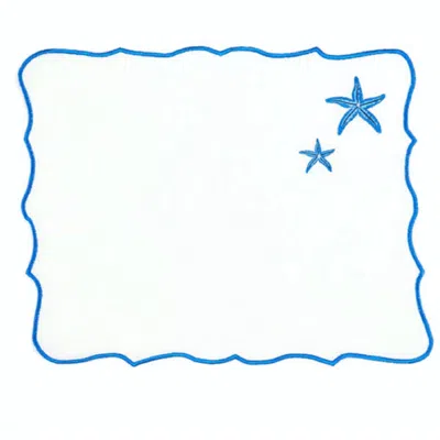 KM HOME COLLECTION STARFISH - SET OF 4 LINEN PLACEMAT