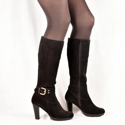 KMB KMB DAMEN STIEFEL STIEFELETTEN BOOTS SCHWARZ LEDER NEU BUSINESS 36 37 SCHUHE