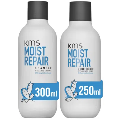 KMS MOIST REPAIR HAIR RESCUE SHAMPOO AND CONDITIONER BUNDLE FOR DRY AND DAMAGED HAIR (WORTH £44)