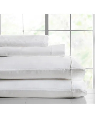 KNIGHTSBRIDGE KNIGHTSBRIDGE 600 THREAD COUNT HERRINGBONE STRIPE SHEET SET