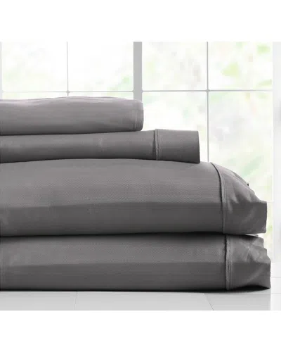 KNIGHTSBRIDGE KNIGHTSBRIDGE 600 THREAD COUNT HERRINGBONE STRIPE SHEET SET