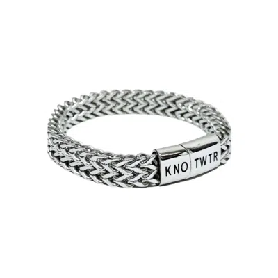 KNOTWTR UNISEX BRACELET IN PLATINUM