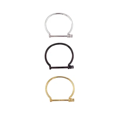 KNOTWTR WOMEN'S HOOK BUNDLE BRACELET IN GOLD, BLACK, SILVER