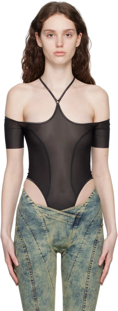 KNWLS GRAY CHK BODYSUIT