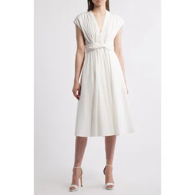 KOBI HALPERIN KOBI HALPERIN TIE WAIST MIDI DRESS