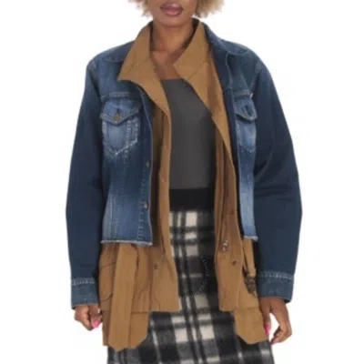 KOLOR BEACON KOLOR BEACON LAYERED DEMIN JACKET