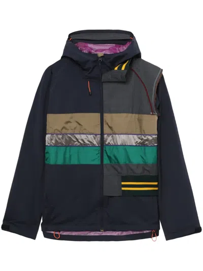 KOLOR CONTRASTING-PANEL HOODED JACKET