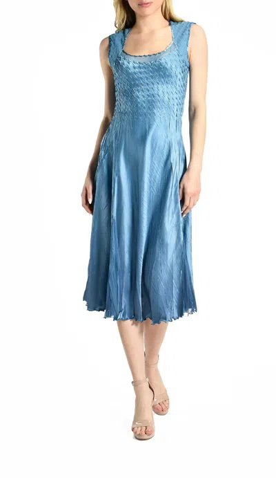 KOMAROV 2PC DRESS/JACKET SET IN BLUE DUSK NIGHT OMBRE